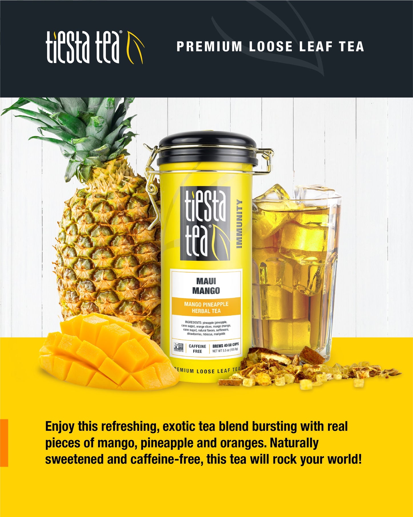 Tiesta Tea - Maui Mango, Immunity Loose Leaf Fruit Tea