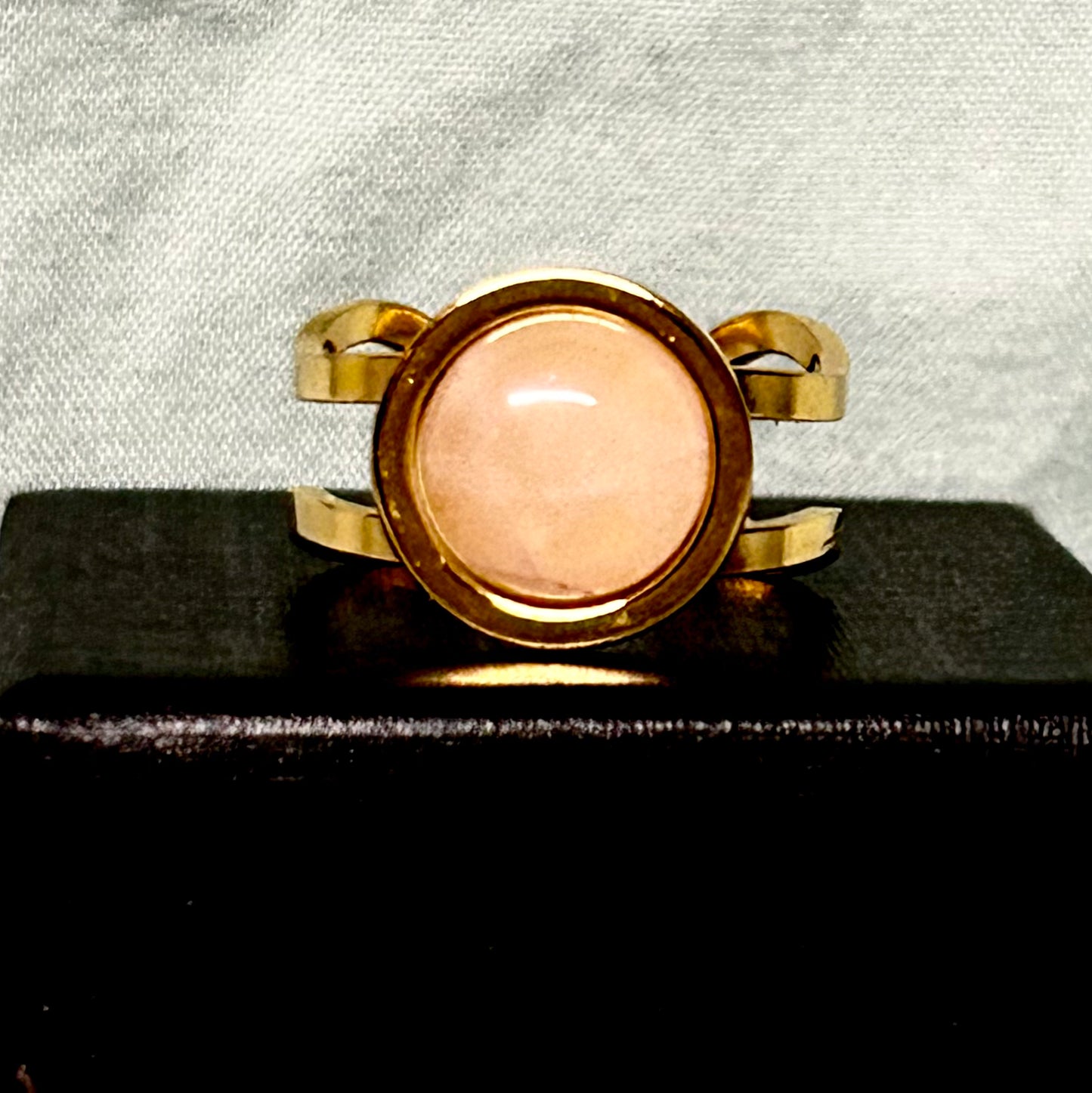 Pink Quartz Ring in Gold