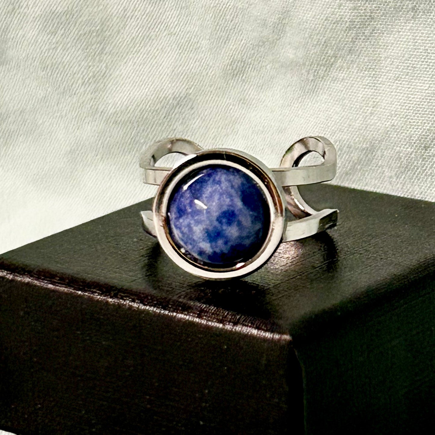 Blue Moon Ring in Stainless Steel