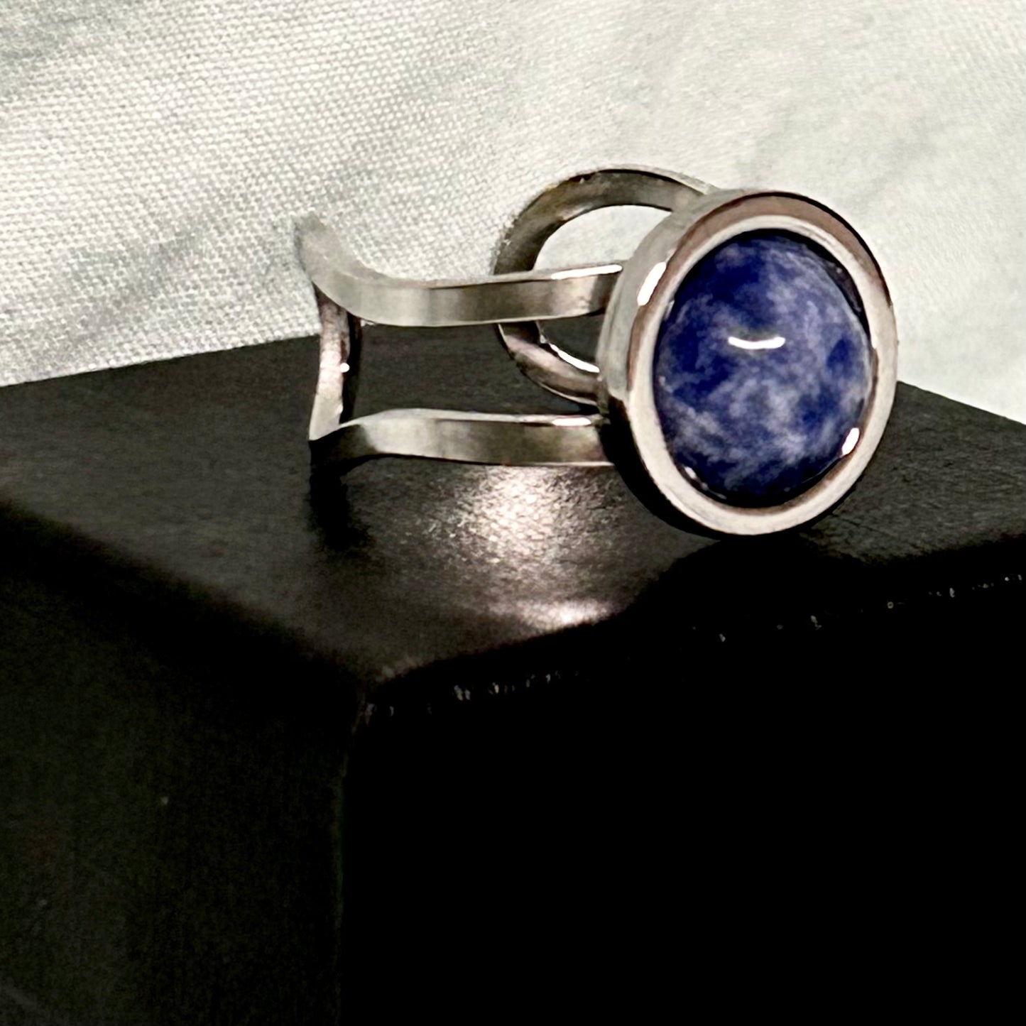 Blue Moon Ring in Stainless Steel