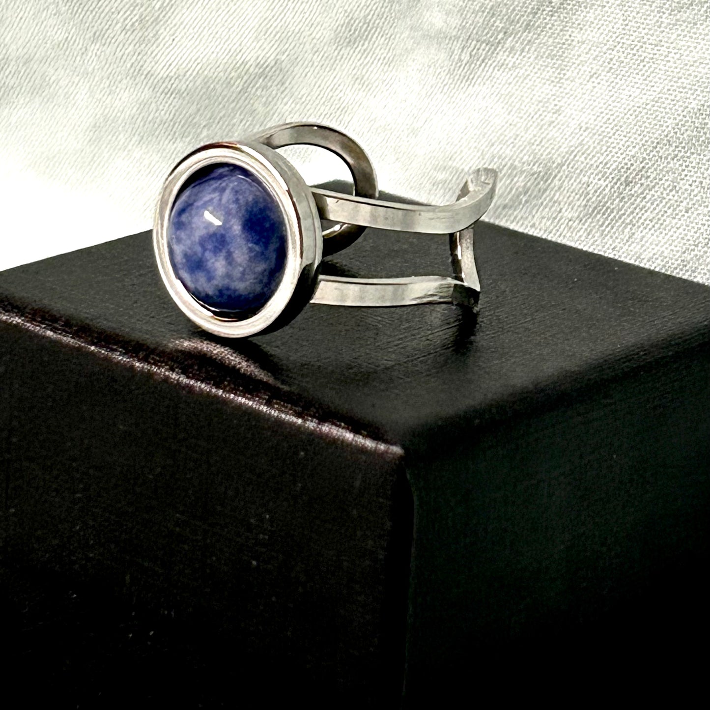 Blue Moon Ring in Stainless Steel