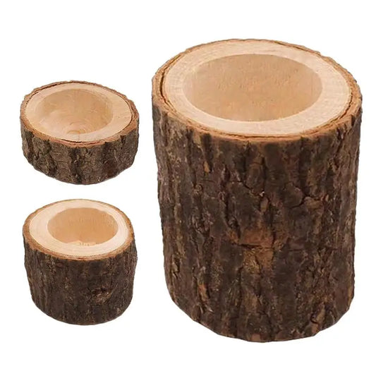 Wooden Tea Light Candle Holder